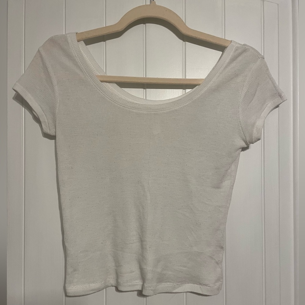 Nighttime sleep ribbed crop top - Picture 1 of 3